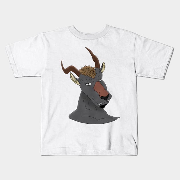 Anthro animal face Kids T-Shirt by Veleno